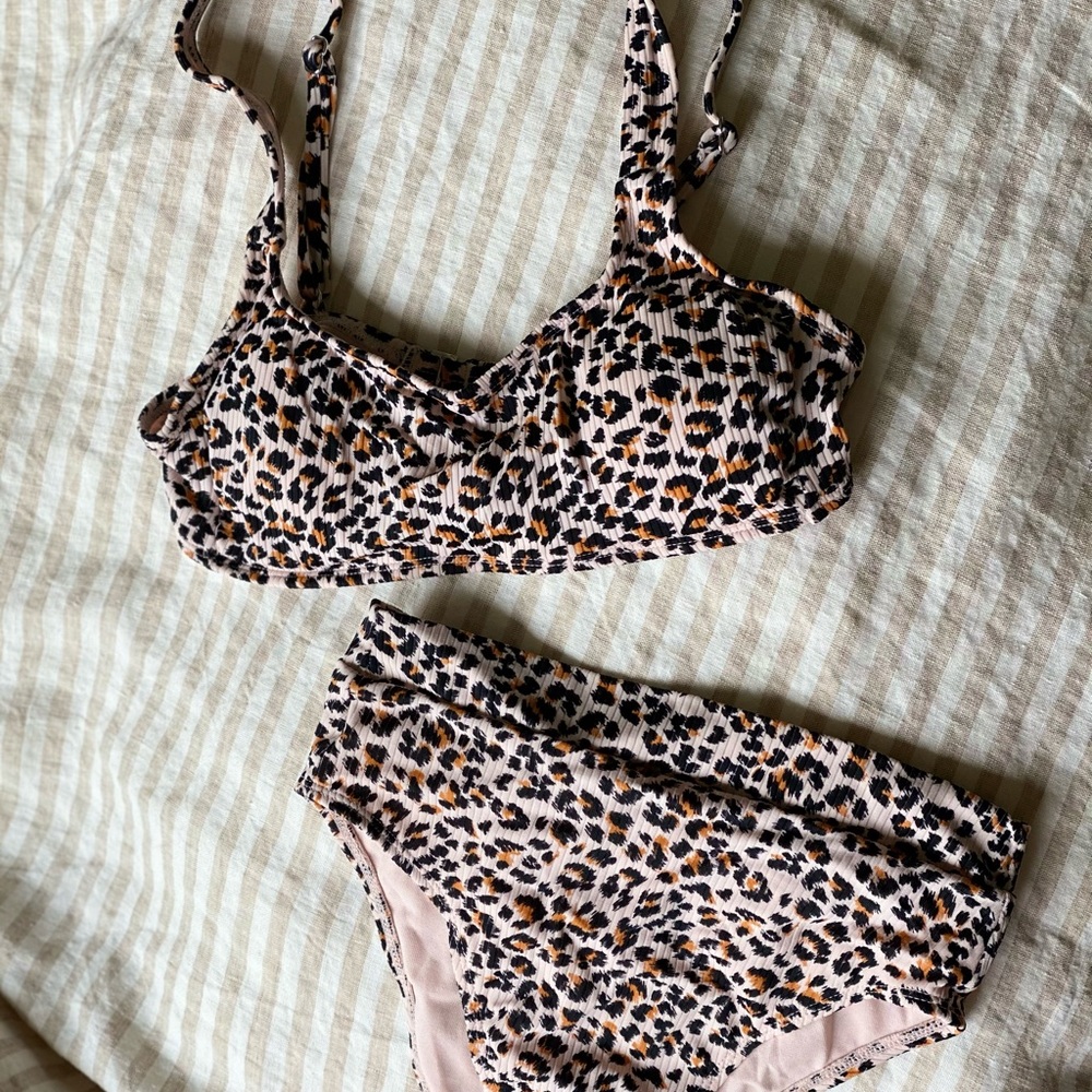 Target leopard high cut bikini